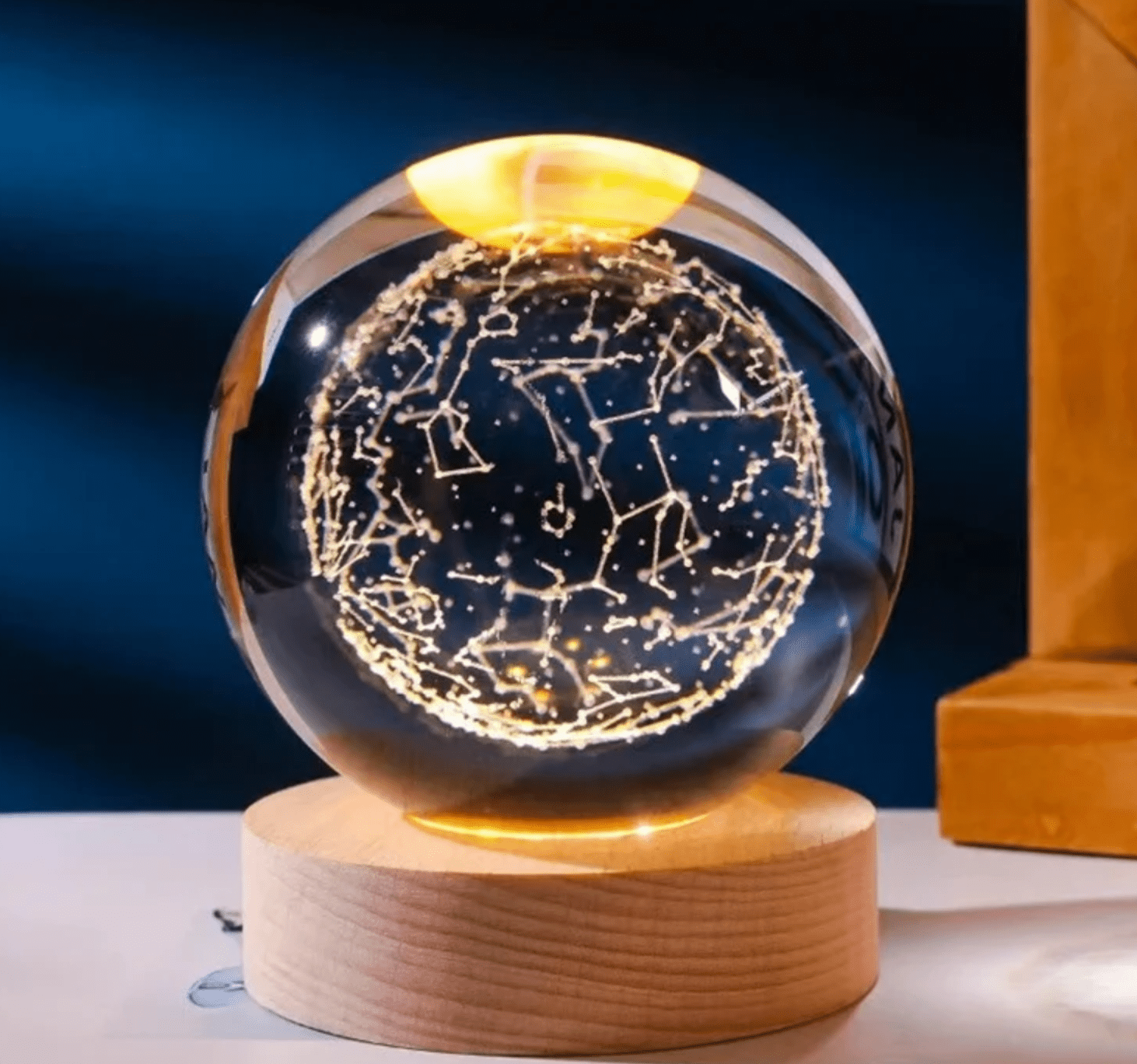 Lampka Nocna Dla Dzieci 3D, USB - Gwiazdozbiór - obrazek 3