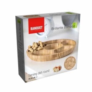 Półmisek Bambusowy z sześcioma przegródkami 31,5 cm - Banquet