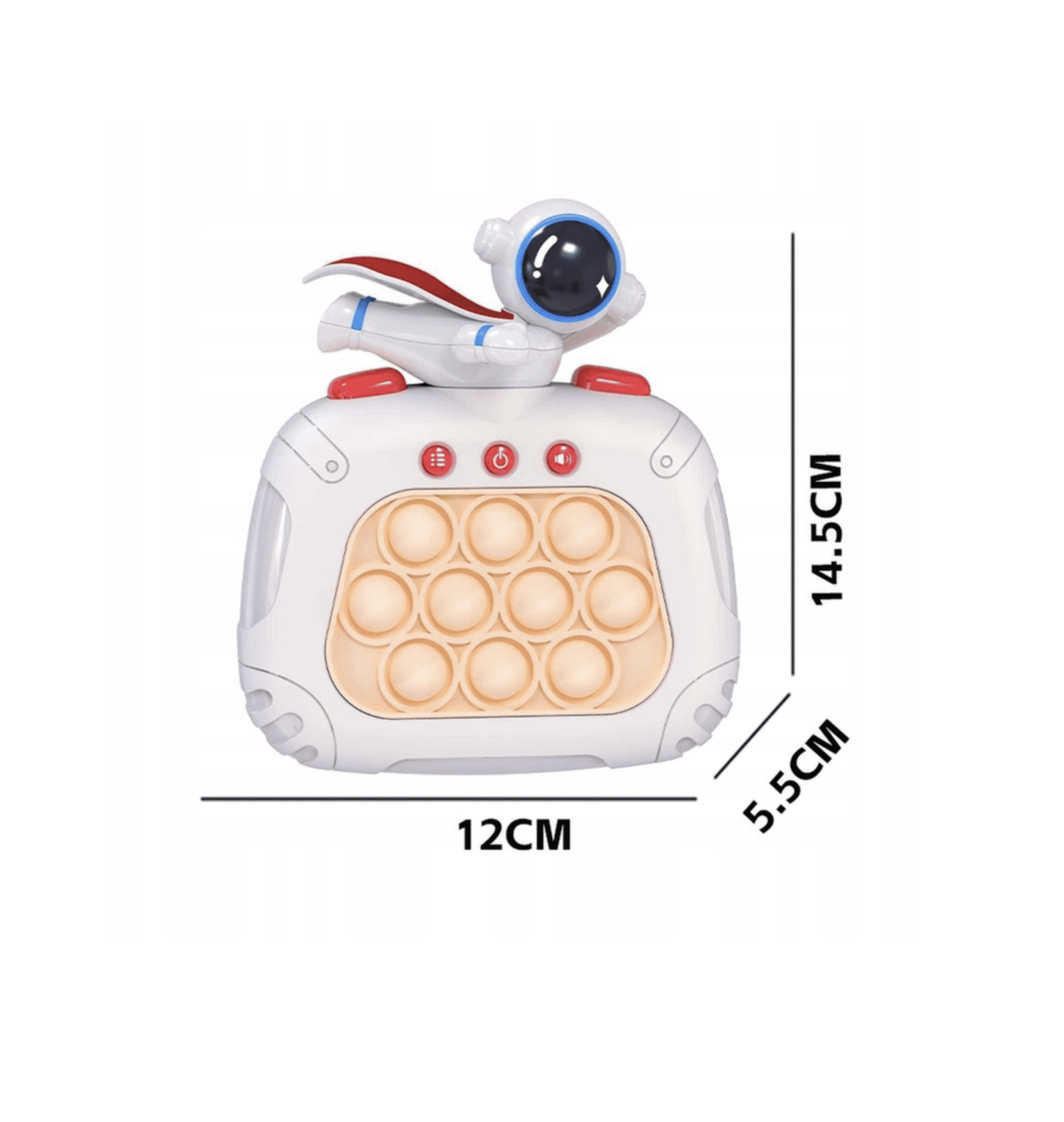 Elektroniczna, Antystresowa Gra Zręcznościowa Pop It - Astronauta - obrazek 6