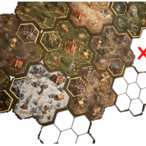 Heroes 3 -  Ramka / Podstawka Pod Kafle Terenu - 4 szt. Gra Planszowa