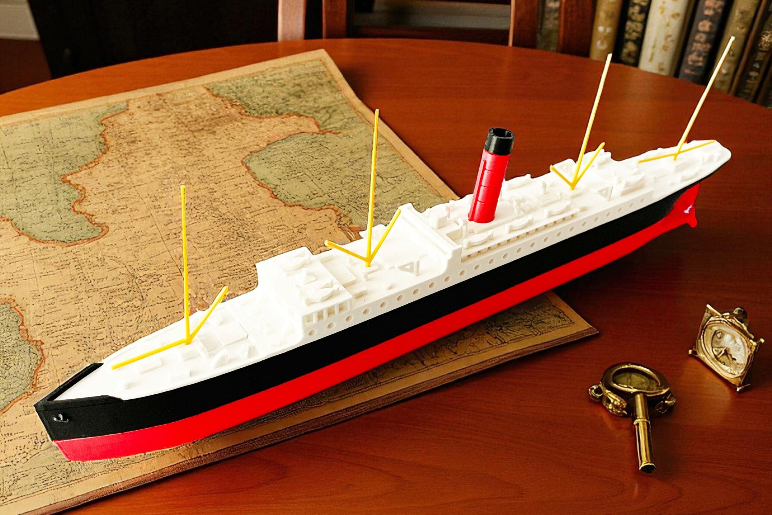 RMS Carpathia 27 cm - Model Kolekcjonerski 3D ! (Skala 1:1000) - obrazek 3