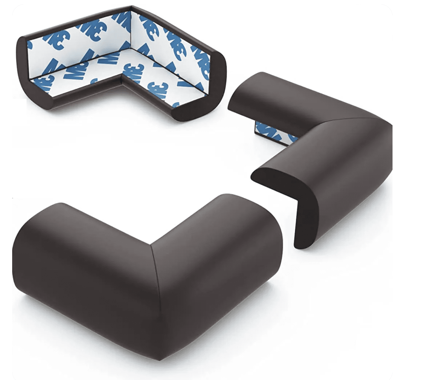 Zabezpieczenie, Osłona Narożników, Krawędzi - Czarne 4 szt. - obrazek 2