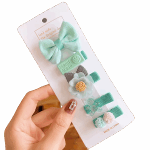 Zestaw wsuwek, spinek 5 sztuk dla Dziewczynki typ XII