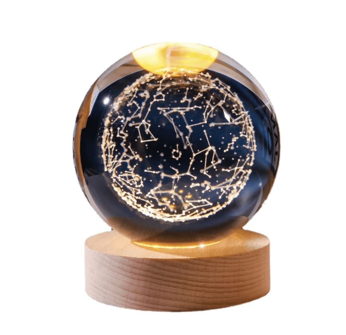 Lampka Nocna Dla Dzieci 3D, USB - Gwiazdozbiór