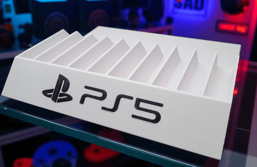 Podstawka stojak na gry - na 10 gier do PS5 PS4 PS3 - Biały - obrazek 2