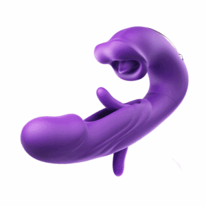 Flapping wibrator wielofunkcyjny fioletowy intensywne orgazmy 7 trybów