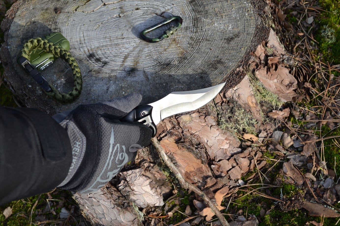 Nóż taktyczny, NÓŻ SKŁADANY skorpion, camping, survival - obrazek 2