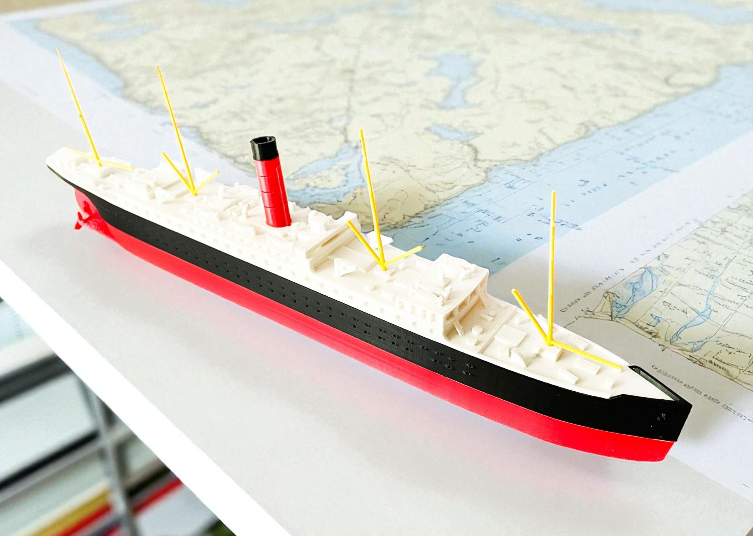 RMS Carpathia 33 cm - Model Kolekcjonerski 3D ! (Skala 1:1000) - obrazek 2