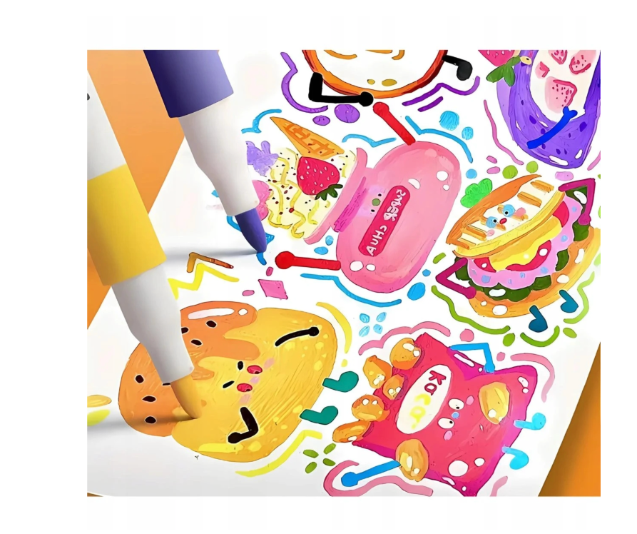 MARKERY AKRYLOWE PISAKI MAZAKI FLAMASTRY do KAMIENI UBRAŃ WODOODPORNE 12 szt. - obrazek 2