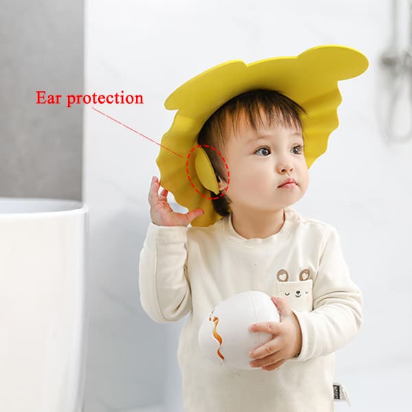 Daszek / Rondo Kąpielowe do Mycia Głowy Dzieci - Odcienie Żółtego - obrazek 4