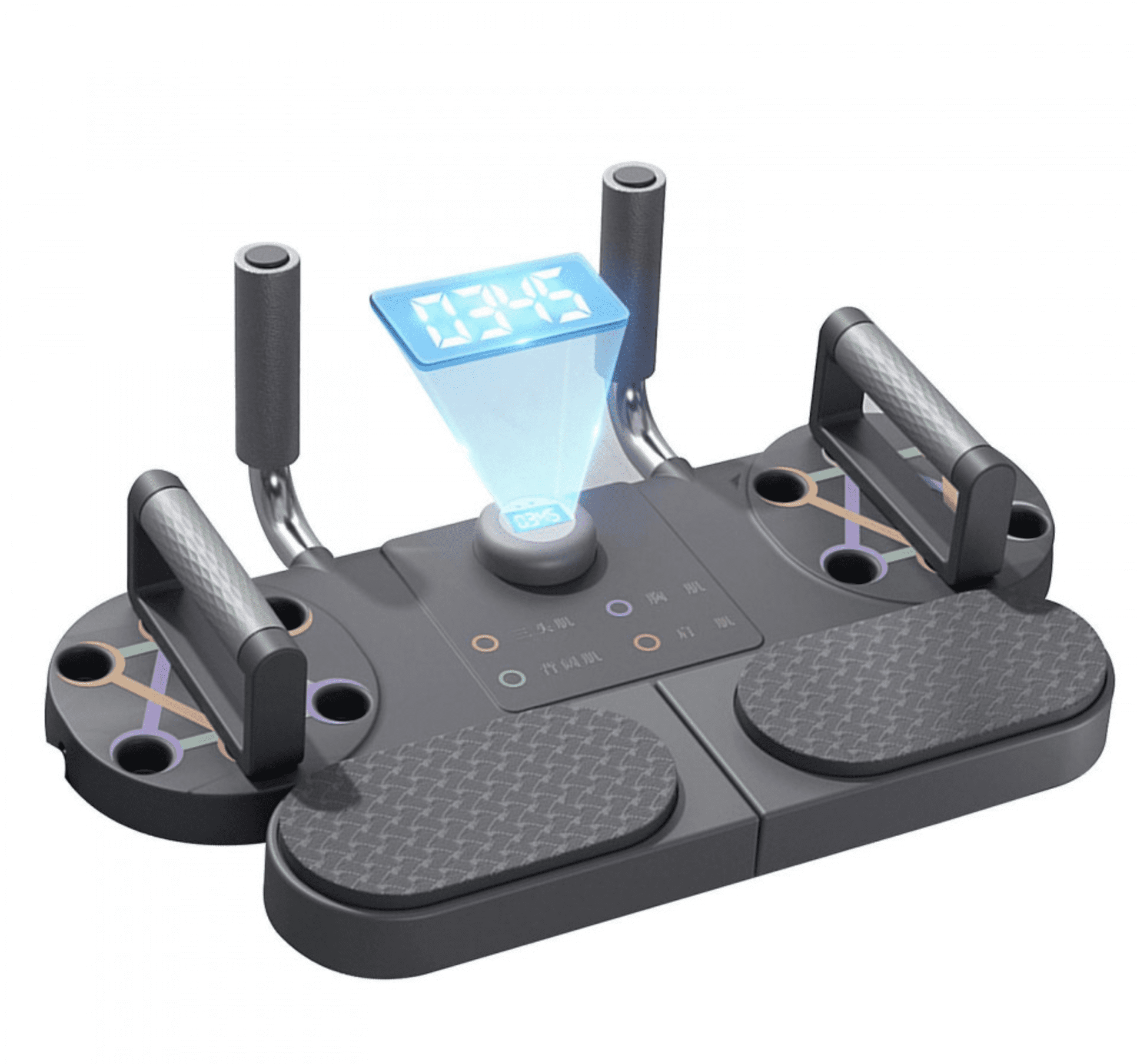 Wielofunkcyjna Deska Do Pompek, Push-Up + Gumy Oporowe - obrazek 4