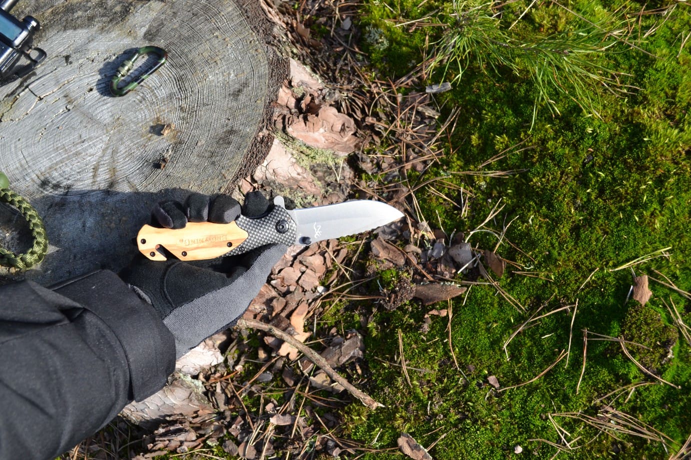 Nóż scyzoryk BROW taktyczny outdoorowy - obrazek 8