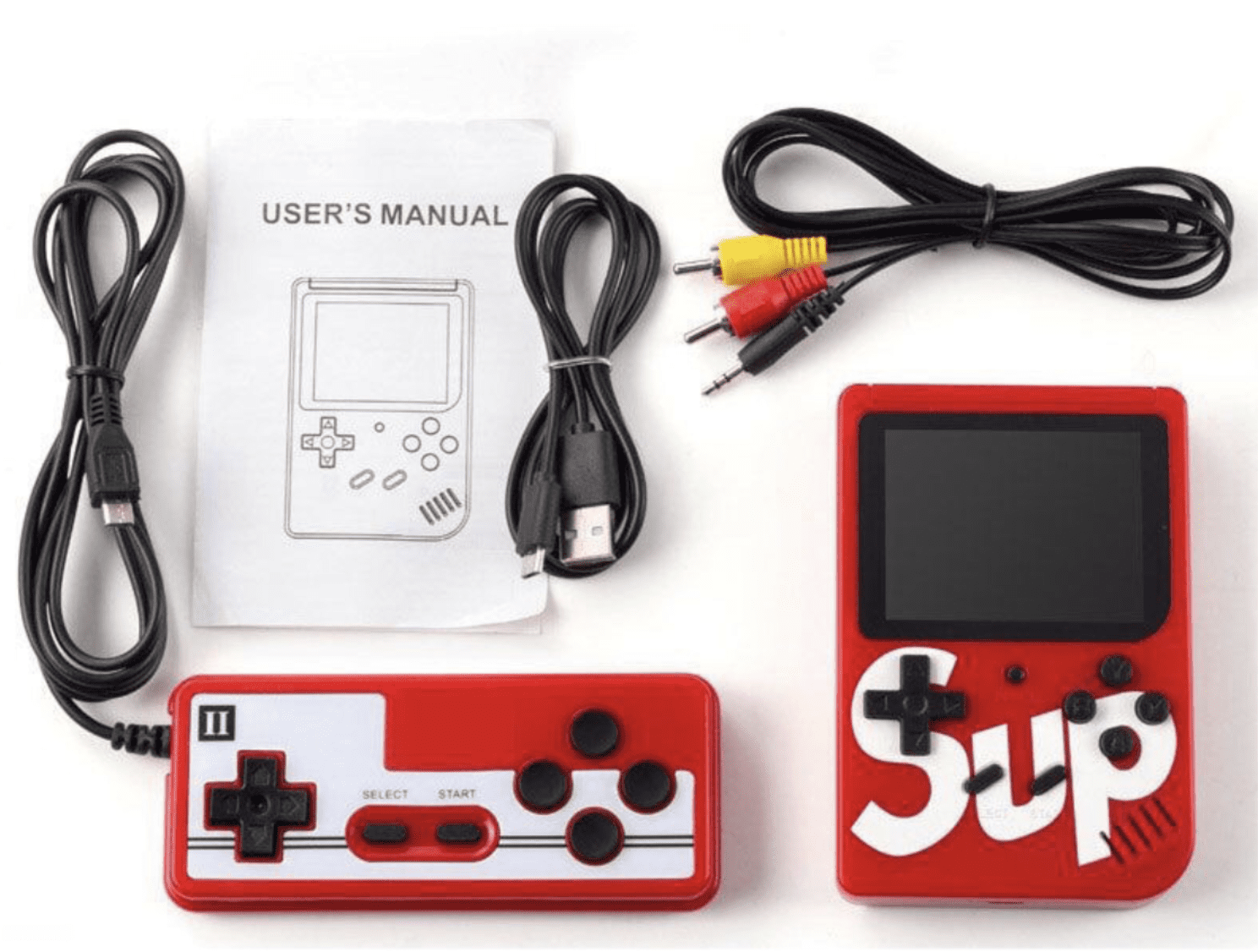 Konsola Retro Mini 400 Gier, przenośna + PAD dla dwóch graczy - obrazek 4