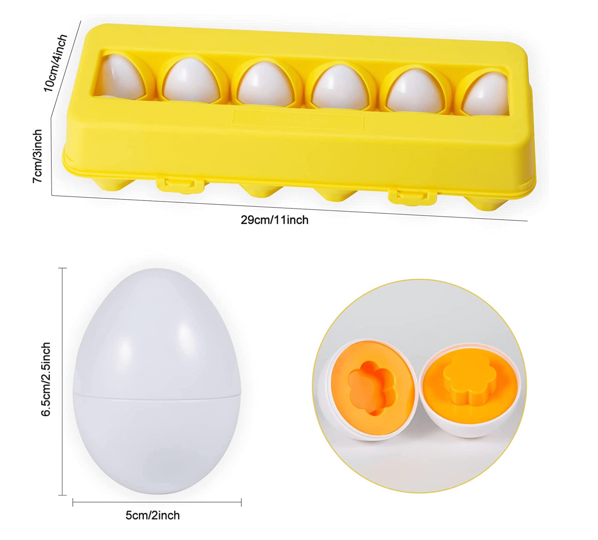 Układanka Edukacyjna Montessori Jajka Dopasuj Kształt - obrazek 5
