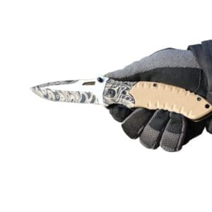 Nóż taktyczny nadruki 3D camping, outdoor, stal nierdzewna, scyzoryk