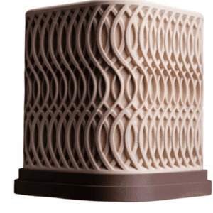 Glowtide Planter – nowoczesna doniczka 3D inspirowana falą - 10 cm