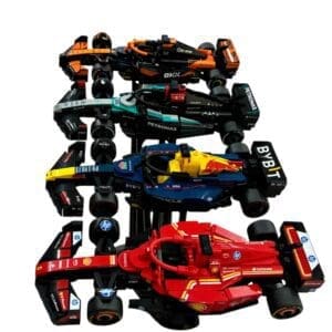 Stojak Poczwórny Uchwyt 3D Stand Podstawka na Modele Lego Speed Champions Formuła 1 F1