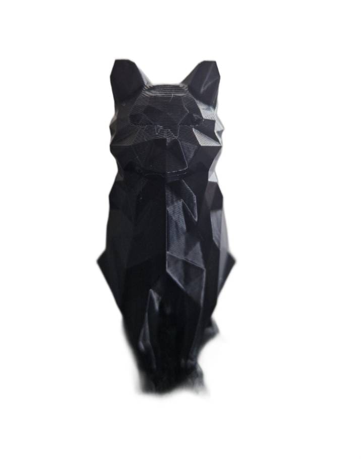 Figurka Kota Low-Poly – Nowoczesna Dekoracja do Domu Styl Geometryczny - 20 cm - obrazek 5