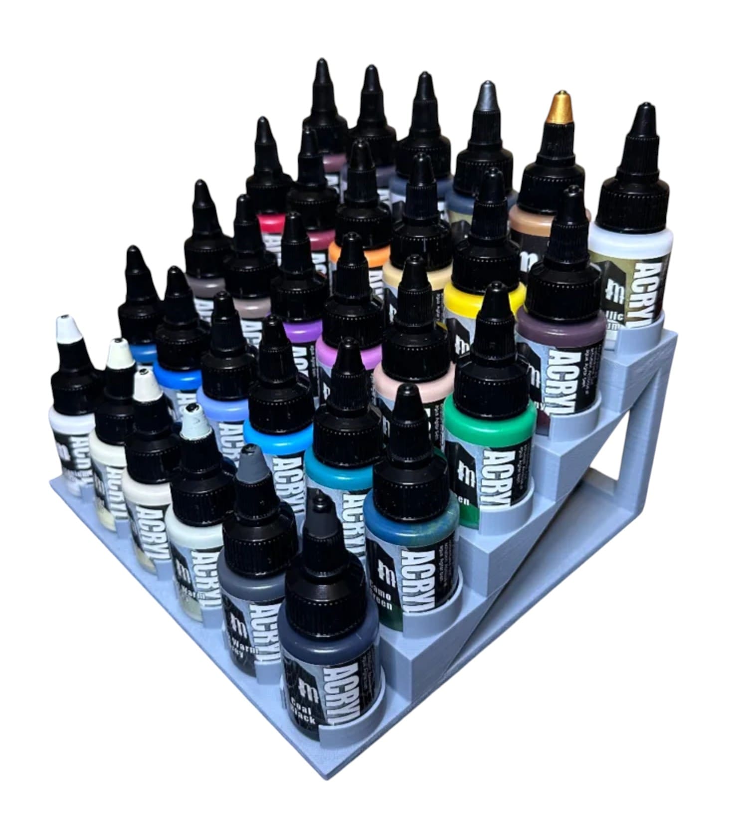 Stojak Podstawka na farbki Monument Hobbies Pro Acryl 10 sztuk - obrazek 6