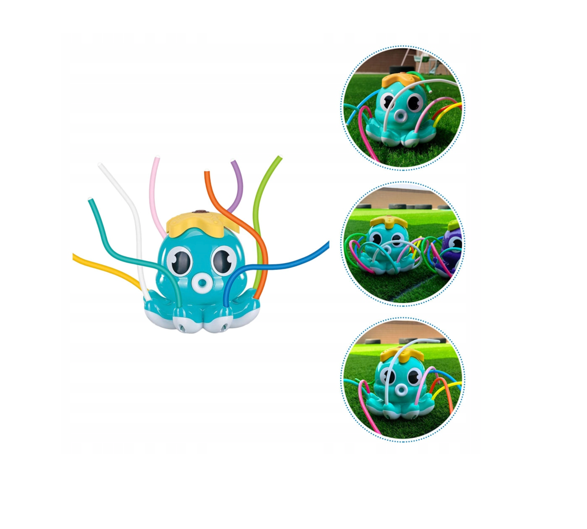 Zraszacz wodny dla dzieci ośmiornica z przyłączem do węża zabawa wodna - obrazek 3