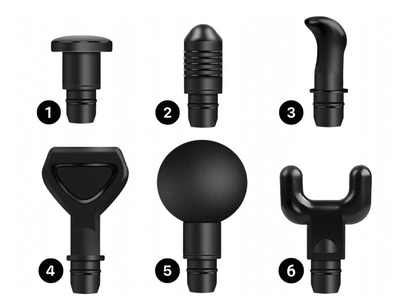 PISTOLET DO MASAŻU MASAŻER DO CIAŁA MASSAGE GUN PRO - KARBON - MOC 100W - obrazek 6