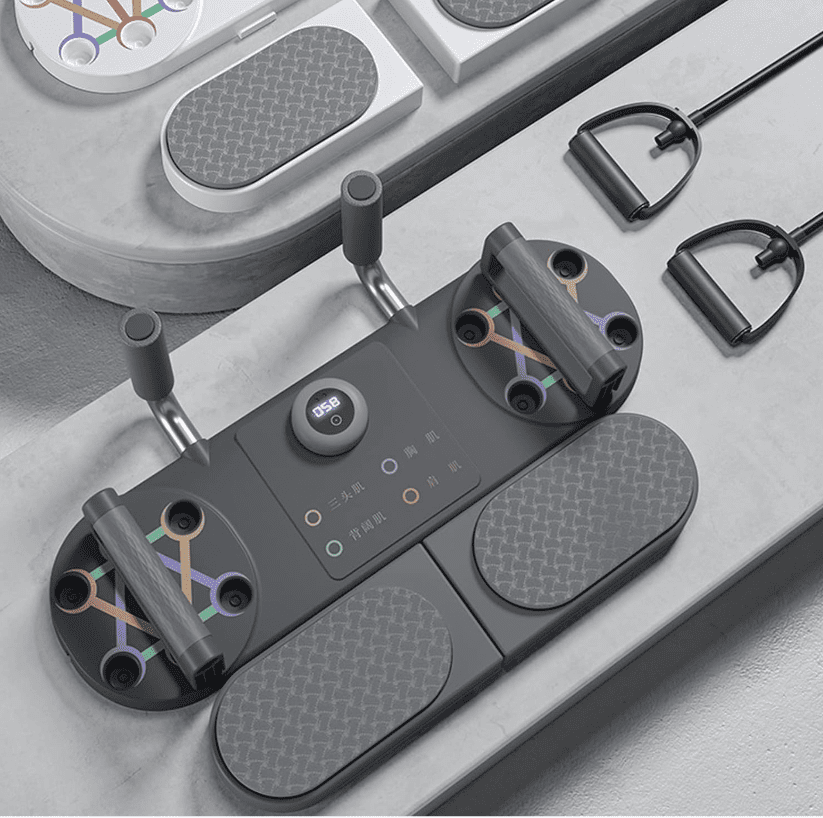 Wielofunkcyjna Deska Do Pompek, Push-Up + Gumy Oporowe - obrazek 2