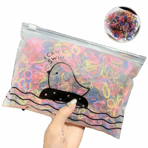 Zestaw Gumek do włosów 1000 Sztuk Mix Kolorów typ XXXIX