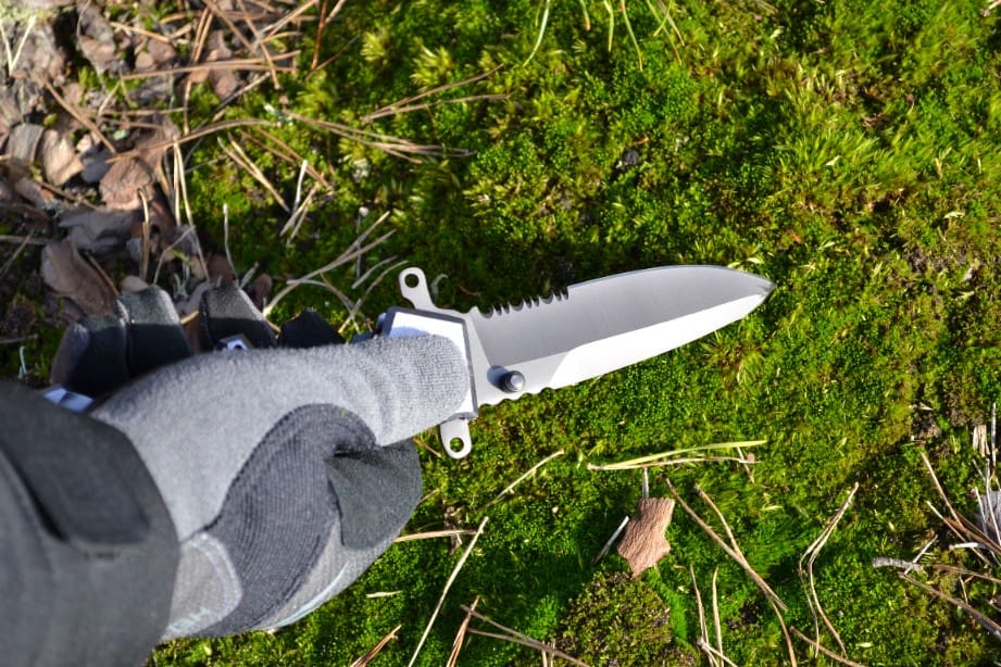 Nóż taktyczny outdoor survival tytanowy kompas PREZENT - obrazek 13