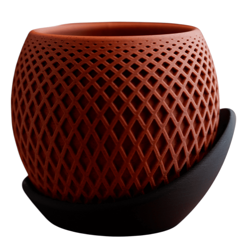 Geometryczna osłonka na doniczkę – nowoczesny design dla Twoich roślin