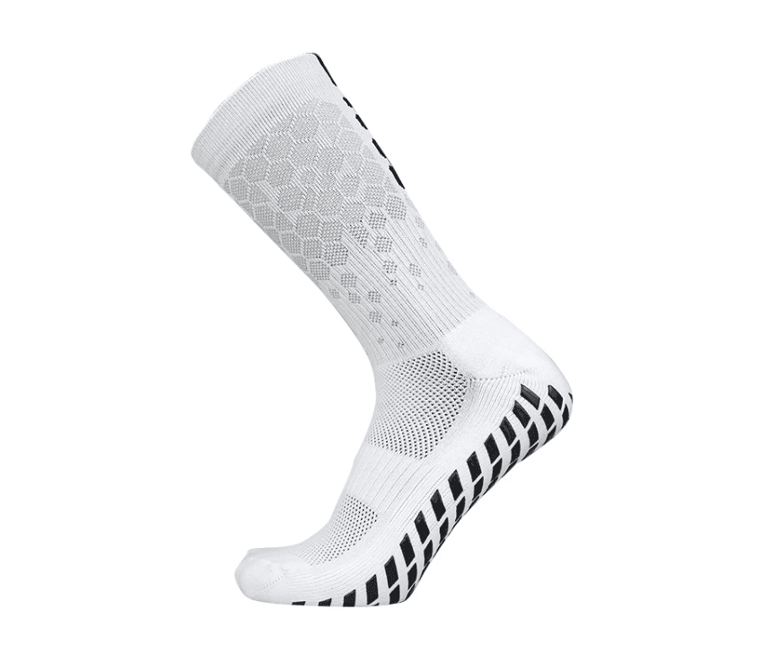 Skarpety Piłkarskie Antypoślizgowe FG 39-45 - Białe - obrazek 5