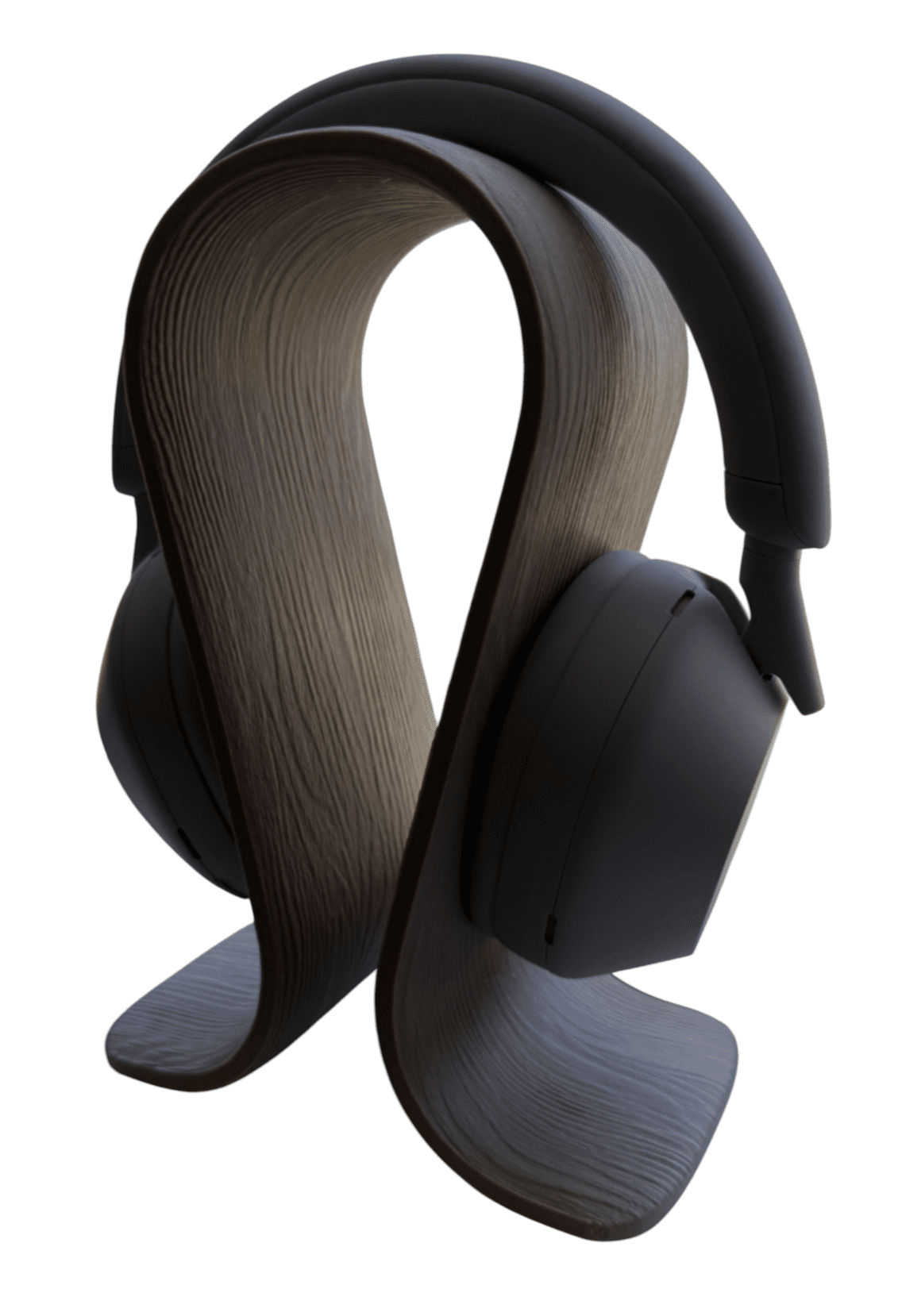 Uchwyt na słuchawki Omega – styl drewna, elegancki stojak na biurko - obrazek 4