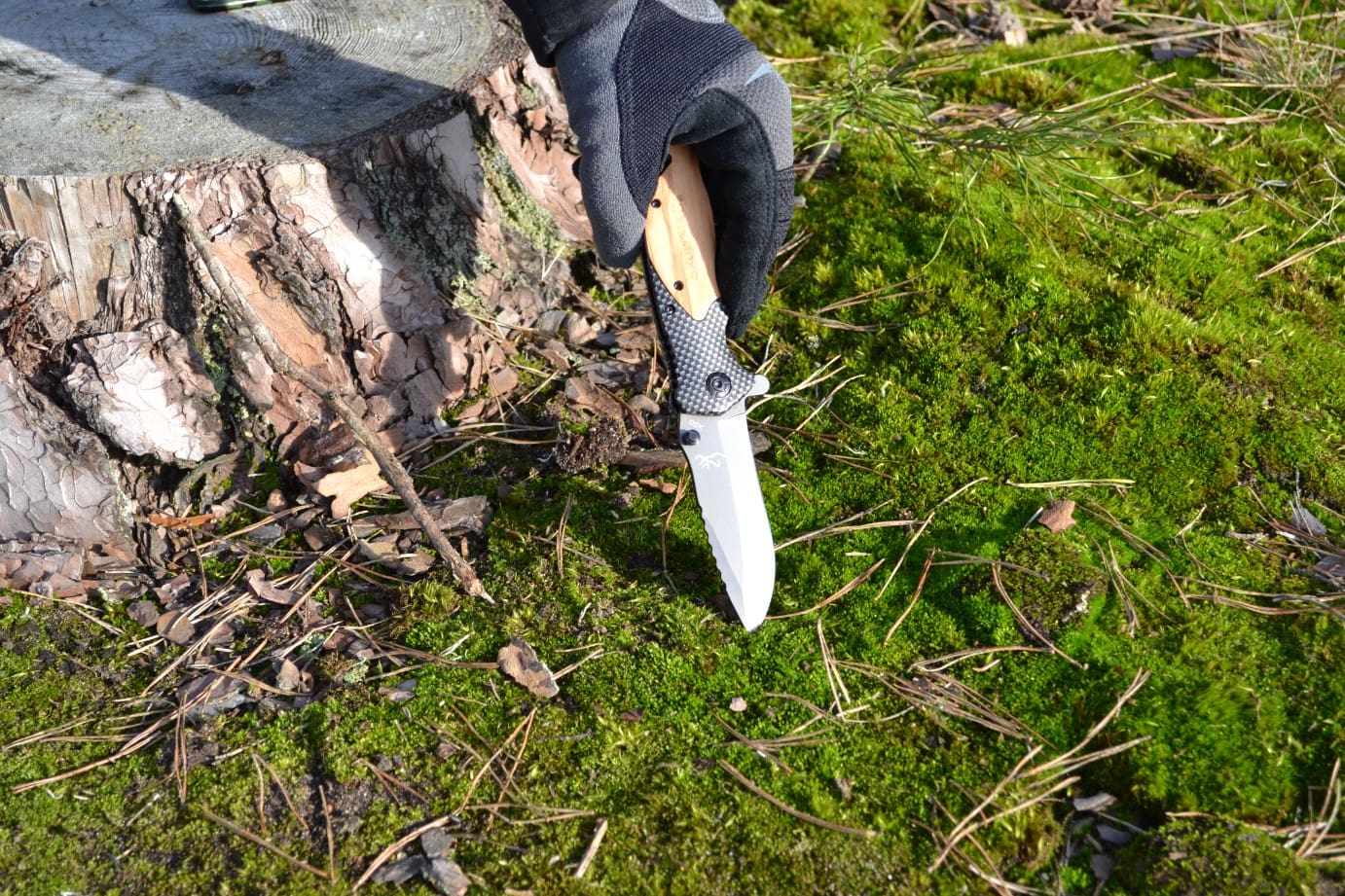 Nóż scyzoryk BROW taktyczny outdoorowy - obrazek 7