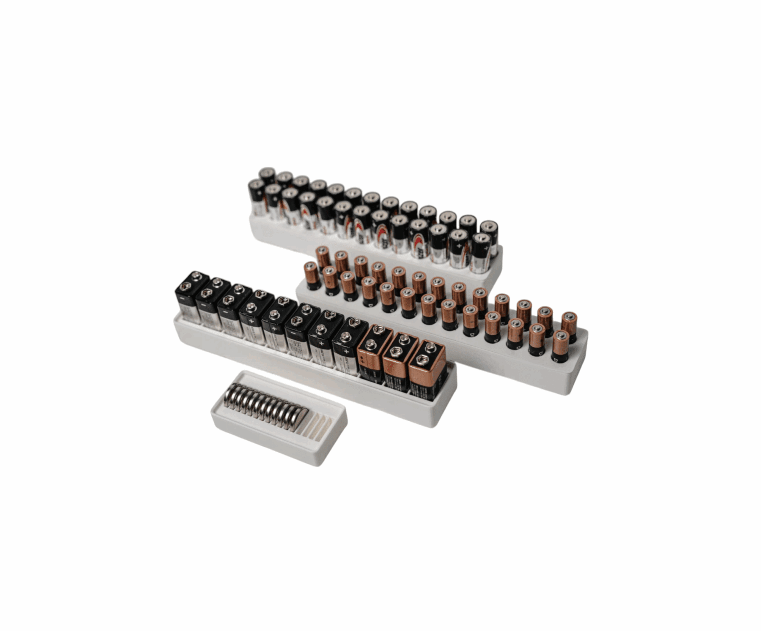 Organizer Na Baterie KOMPLET AA AAA AKUMULATORKI Paluszki - obrazek 2