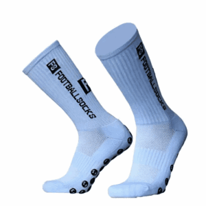Skarpety Piłkarskie Antypoślizgowe FS 39-45 - Błękitne
