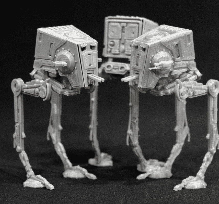 Model do złożenia 3D dla fanów Star Wars - AT-ST Walker Kit Card - obrazek 6