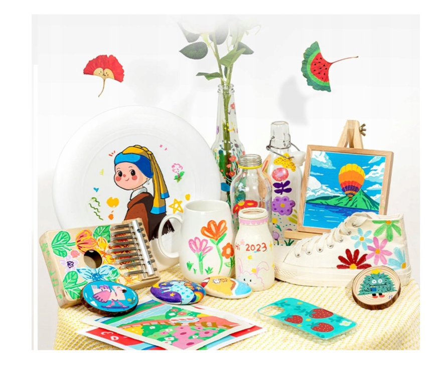 MARKERY AKRYLOWE PISAKI MAZAKI FLAMASTRY do KAMIENI UBRAŃ WODOODPORNE 12 szt. - obrazek 6