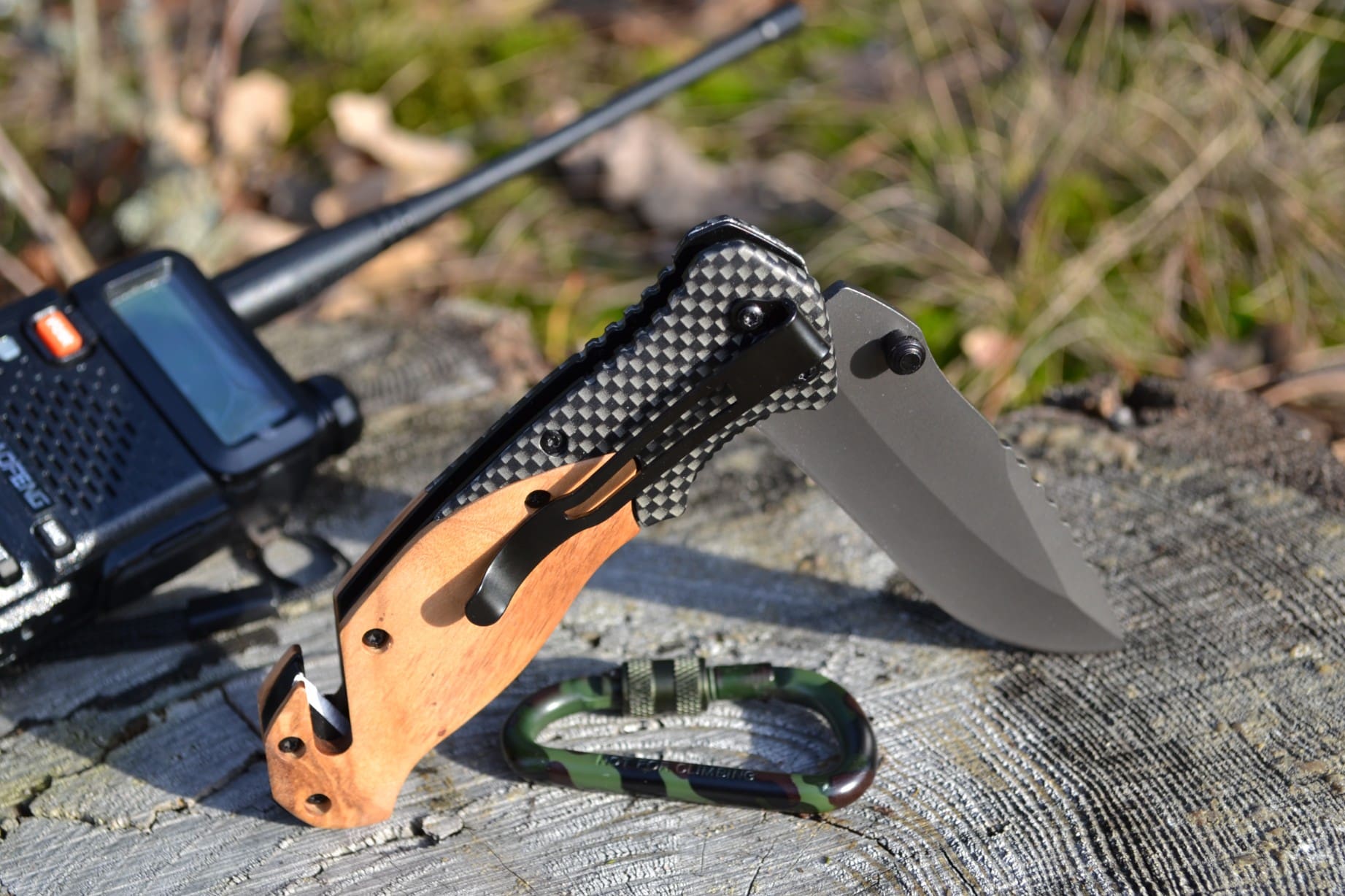 Nóż scyzoryk BROW taktyczny outdoorowy - obrazek 10