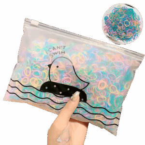 Zestaw Gumek do włosów 1000 Sztuk Mix Kolorów typ XXXVIII