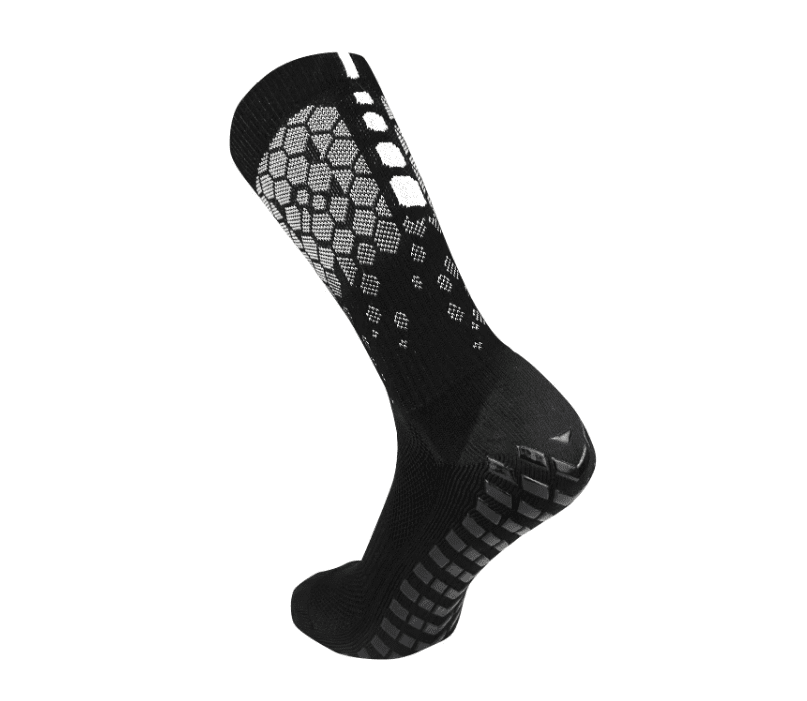Skarpety Piłkarskie Antypoślizgowe FG 39-45 - Czarne - obrazek 7