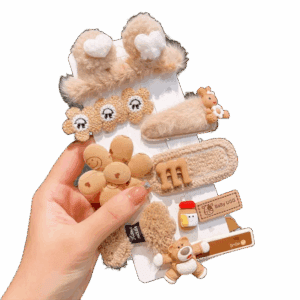 Komplet spinek, wsuwek do włosów Dziewczęcy Beż typ XVII