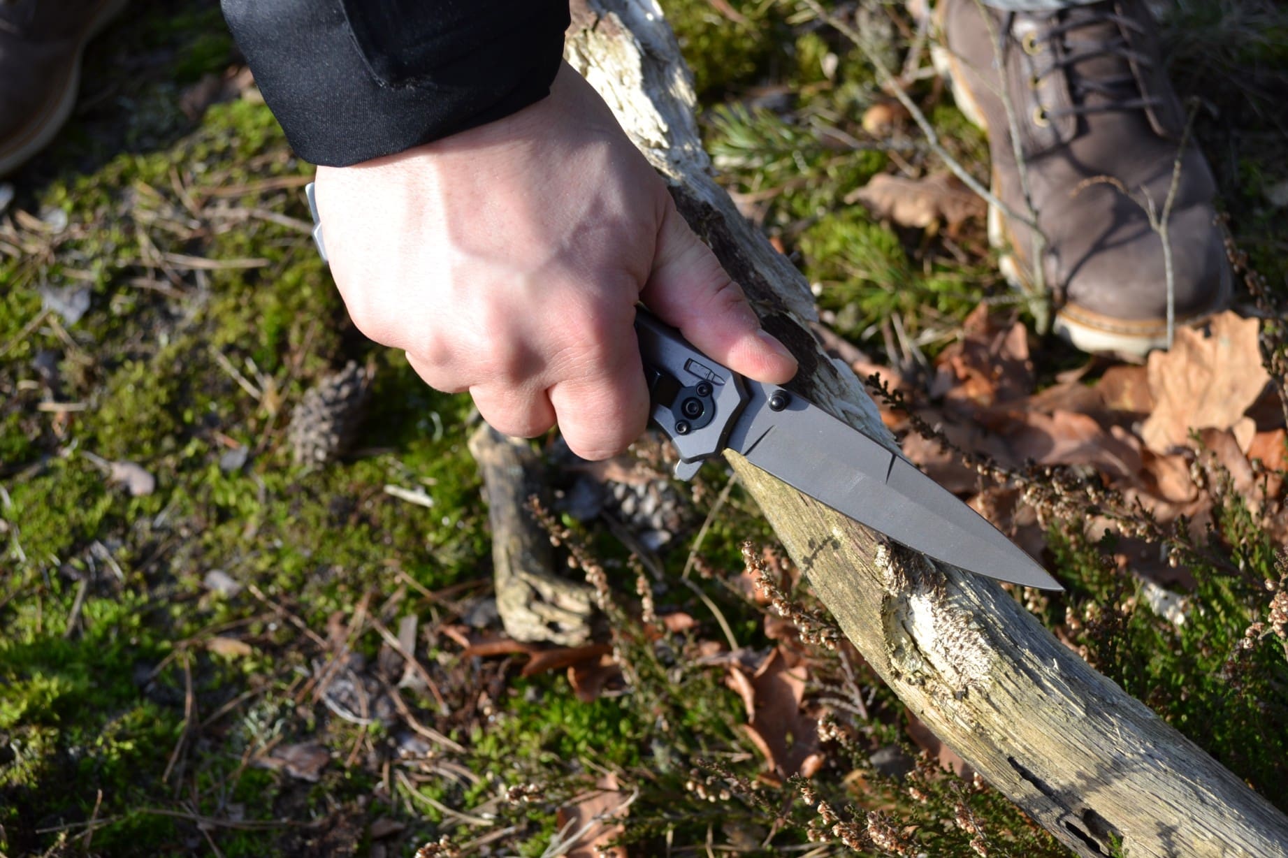 Nóż survivalowy dodatek do plecaka stal nierdzewna - obrazek 9