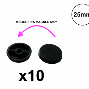 Podstawki okrągłe 25mm Round Bases WHmer 10 szt.