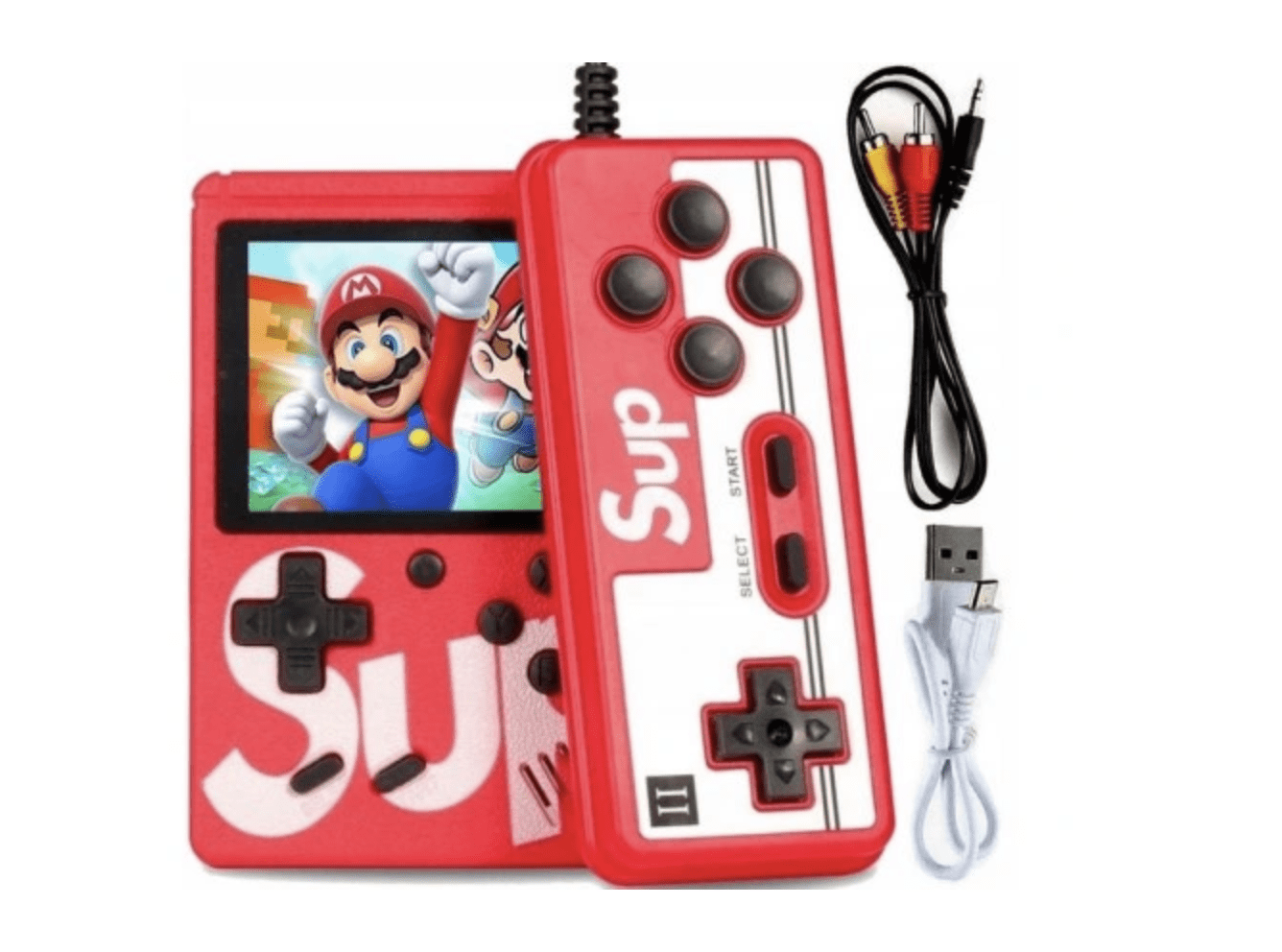 Konsola Retro Mini 400 Gier, przenośna + PAD dla dwóch graczy - obrazek 9