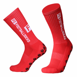 Skarpety Piłkarskie Antypoślizgowe FS 39-45 - Czerwone
