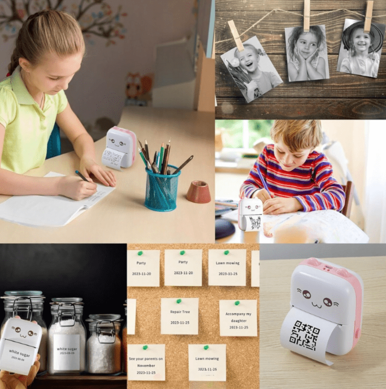 Mini Drukarka Termiczna DRUKUŚ ORYGINALNY Do Zdjęć Przenośna + 11 ROLEK - obrazek 9