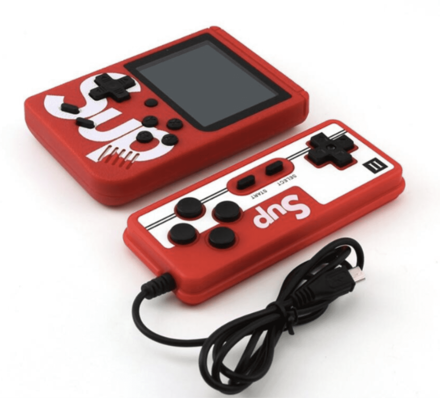 Konsola Retro Mini 400 Gier, przenośna + PAD dla dwóch graczy