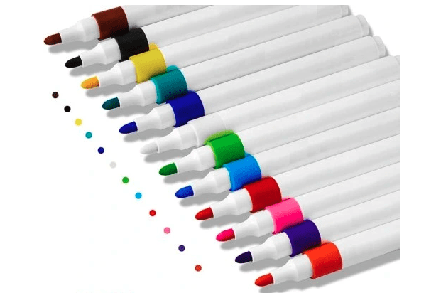 MARKERY AKRYLOWE PISAKI MAZAKI FLAMASTRY do KAMIENI UBRAŃ WODOODPORNE 12 szt.