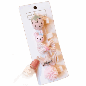 Zestaw Spinek  do włosów Dziewczęcy Różowe 5 Sztuk typ XXXIII