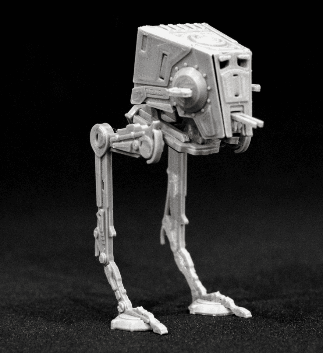 Model do złożenia 3D dla fanów Star Wars - AT-ST Walker Kit Card - obrazek 5