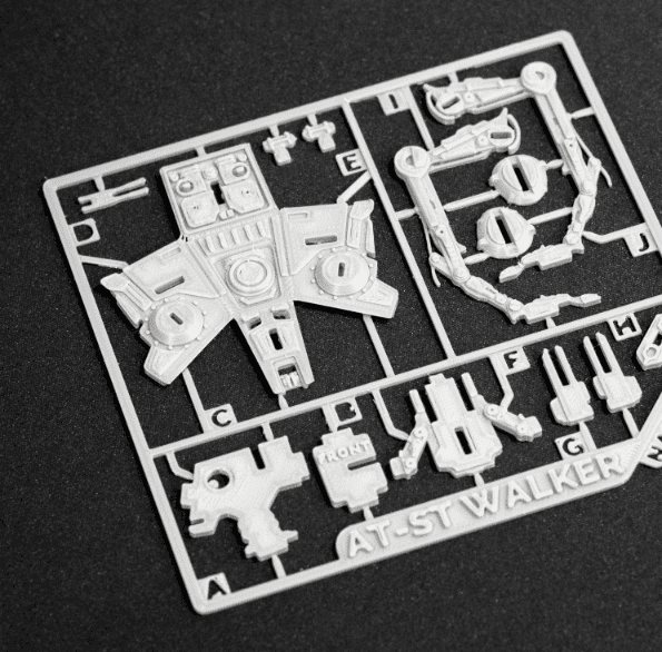 Model do złożenia 3D dla fanów Star Wars - AT-ST Walker Kit Card - obrazek 2